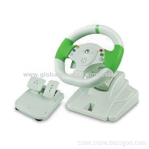 Wired Steering Wheel for Xbox 360 with High and Low-flex Installation